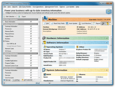 Screenshot of the application Network Inventory - #12
