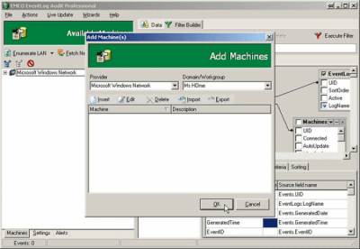 Screenshot of the application EMCO EventLog Audit Professional - #2