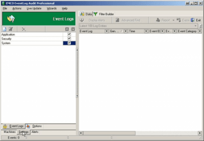 Screenshot of the application EMCO EventLog Audit Professional - #4