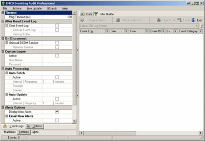 Screenshot of the application EMCO EventLog Audit Professional - #8