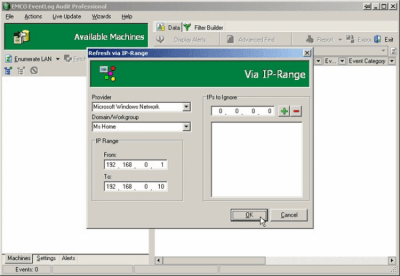Screenshot of the application EMCO EventLog Audit Professional - #10