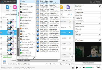 Screenshot of the application Xilisoft DVD Ripper - #2