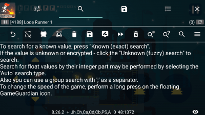 Screenshot of the application GameGuardian - #7
