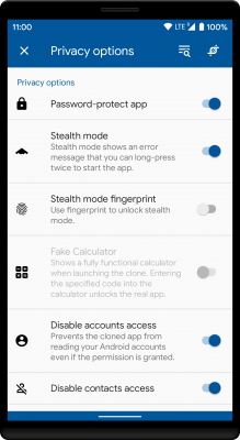Screenshot of the application App Cloner - #8