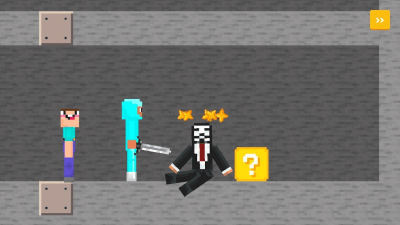 Screenshot of the application Nubik vs. Pro vs. Cheater 4: Lucky Block - #2
