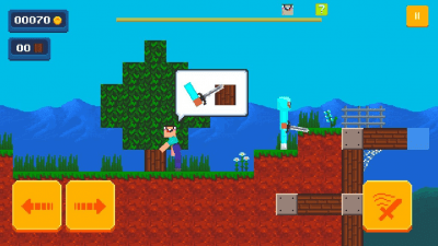 Screenshot of the application Nubik vs. Pro vs. Cheater 4: Lucky Block - #7