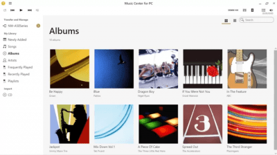 Screenshot of the application Sony Music Center - #2