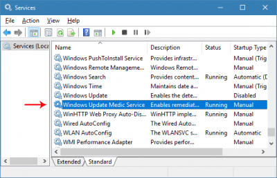 Screenshot of the application Windows Update Blocker - #3