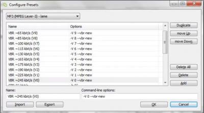 Screenshot of the application BatchEncoder - #4