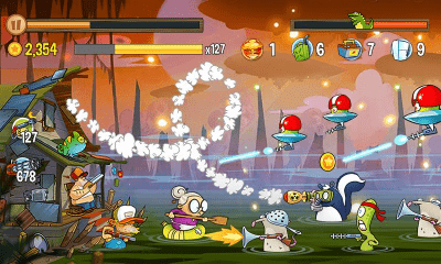Screenshot of the application Swamp Attack - #3