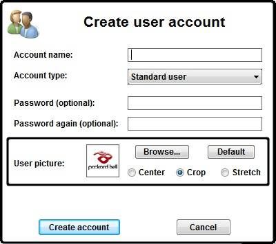 Screenshot of the application Quick User Manager - #6