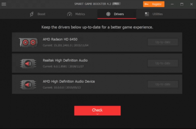 Screenshot of the application Smart Game Booster - #2