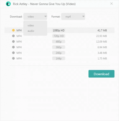 Screenshot of the application Inovideo - #5