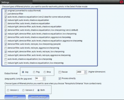 Screenshot of the application FenoPhoto - #2