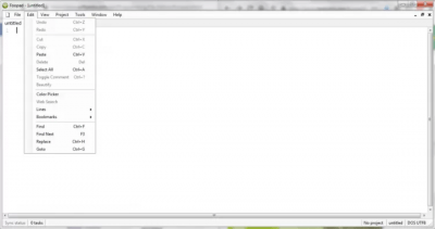 Screenshot of the application Foopad - #2