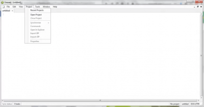 Screenshot of the application Foopad - #3