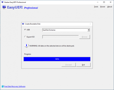 Screenshot of the application EasyUEFI - #3