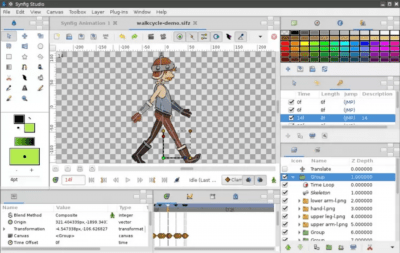 Screenshot of the application Synfig Studio - #3