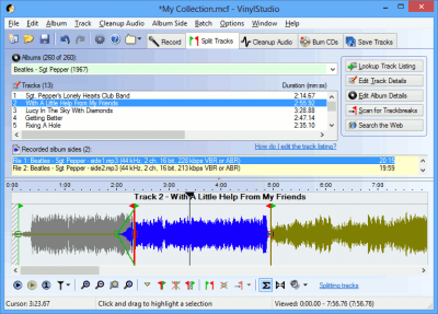 Screenshot of the application VinylStudio - #2