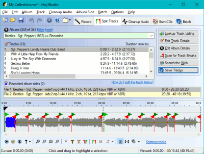 Screenshot of the application VinylStudio - #4