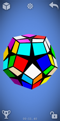 Screenshot of the application 3D Cube - #7