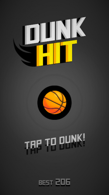 Screenshot of the application Dunk Hit - #4