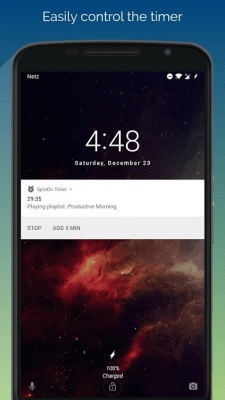 Screenshot of the application SpotOn - Sleep & Wake Timer for Spotify - #2