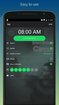 Screenshot of the application SpotOn - Sleep & Wake Timer for Spotify - #4
