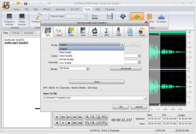 Screenshot of the application Soft4Boost Audio Studio - #3