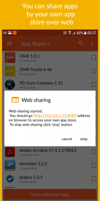 Screenshot of the application App Sharer+ - #6