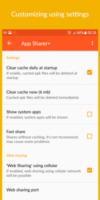 Screenshot of the application App Sharer+ - #8