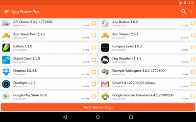 Screenshot of the application App Sharer+ - #16