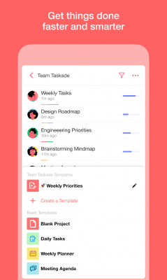 Screenshot of the application Taskade - #6