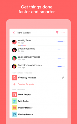 Screenshot of the application Taskade - #18