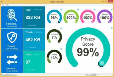 Screenshot of the application BlackFog Privacy - #2