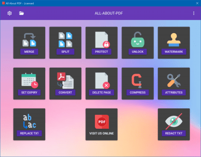 Screenshot of the application All About PDF - #9