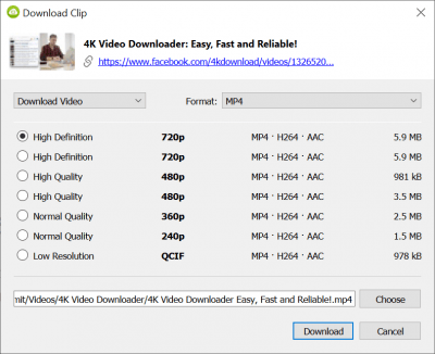 Screenshot of the application 4K Video Downloader - #2