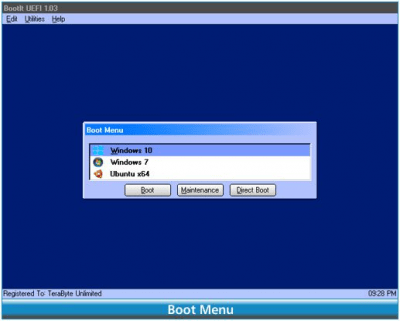 Screenshot of the application BootIt UEFI - #3
