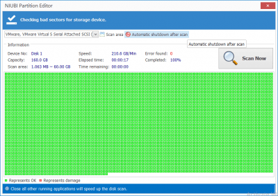 Screenshot of the application NIUBI Partition Editor Professional Edition - #2