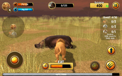 Screenshot of the application Wild Lion Simulator 3D - #4