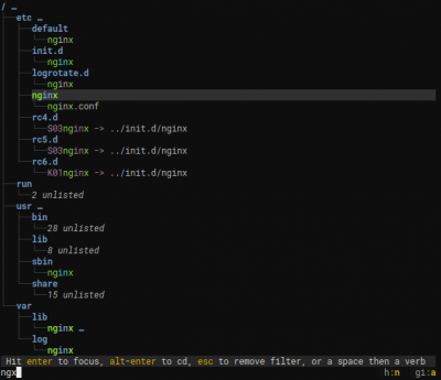 Screenshot of the application Broot - #2