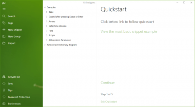 Screenshot of the application aText - #8