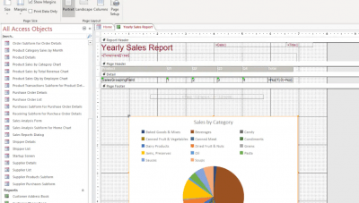 Screenshot of the application Microsoft Access - #2
