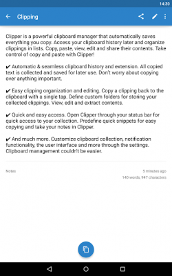 Screenshot of the application Clipper - Clipboard Manager - #8