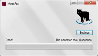 Screenshot of the application MetaFox - #2