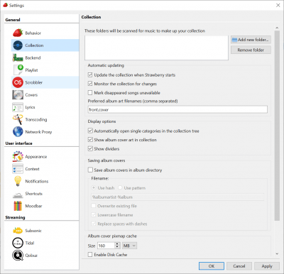 Screenshot of the application Strawberry - #6