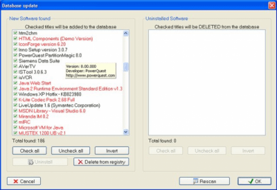 Screenshot of the application All My Software - #2