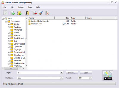 Screenshot of the application Xilisoft ISO Pro - #1
