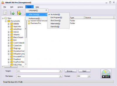 Screenshot of the application Xilisoft ISO Pro - #3