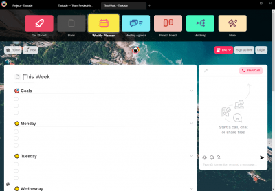 Screenshot of the application Taskade for Windows - #5